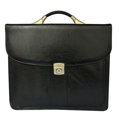 Leather Document Bag Black Model No.85-2