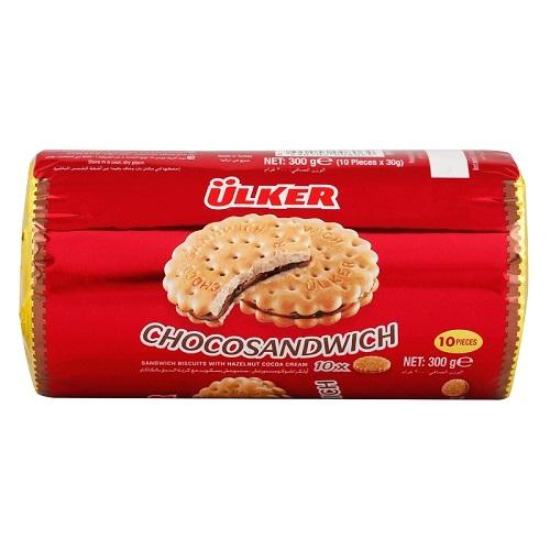 Ulker Sandwich Biscuit with Hazelnut Cocoa Cream 10Pcs 300g