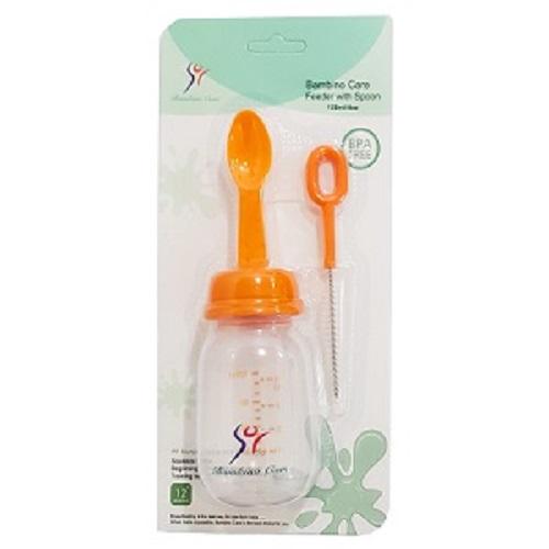 Bambino Care Feeding Bottle with Spoon and Cleaning Brush 120ml