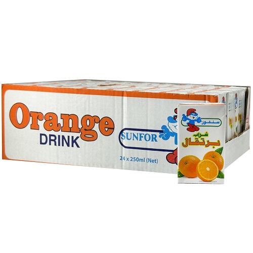 KDD Sanfor Orange Juice 250ml 24Pcs