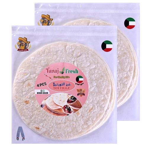 Tazaj and Fresh Protein Tortilla Bread 4Slices 240g 2Pcs