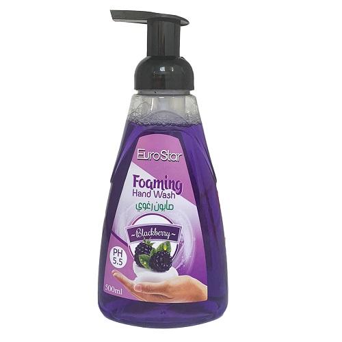 Euro Star Foaming Soap With Blackberry Scent 500ml