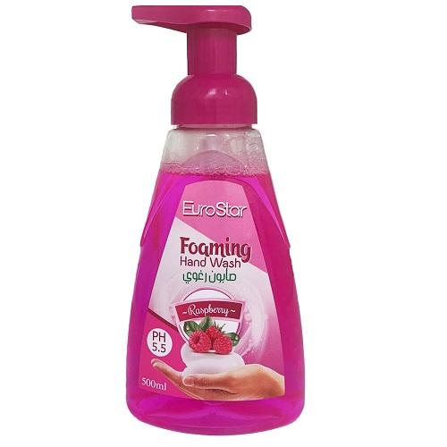 Euro Star Foaming Soap With Raspberry Scent 500ml