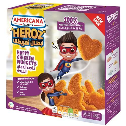 Americana Heroz Happy Chicken Nuggets 500g