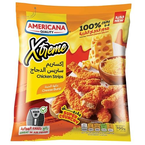 Americana Extreme Chicken Strips Cheese Burst 700g