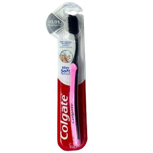 Colgate Slim Soft Charcoal Toothbrush Extra Softness