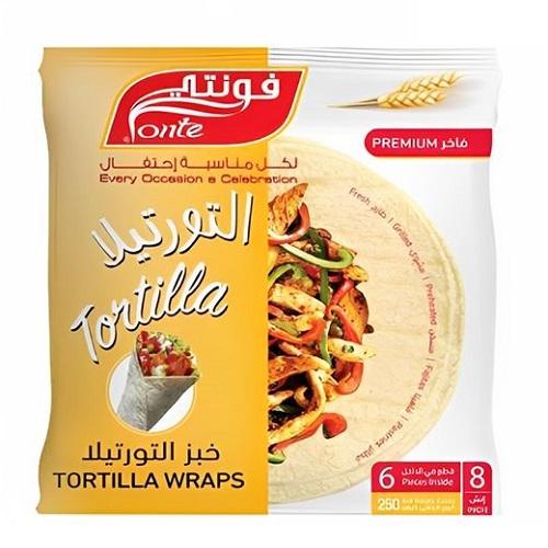 Fonte White Tortilla Wraps 6Pcs 250g