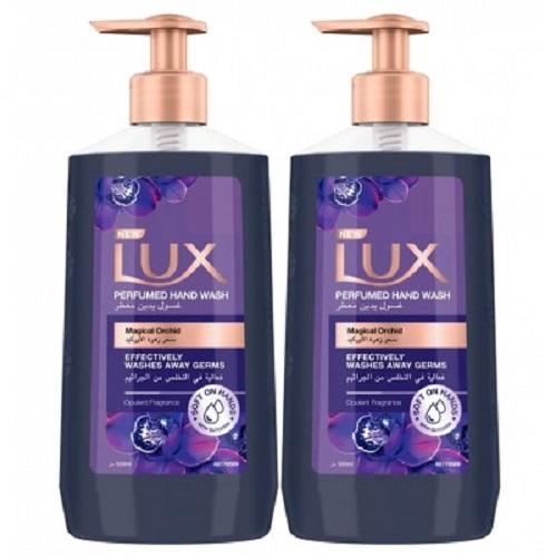 Lux Hand Wash Liquid Perfumed with Enchanted Orchid Flower 500ml 2Pcs