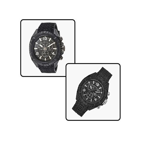 Guess Silicone Analog Quartz Watch Black Model No.W1271G2