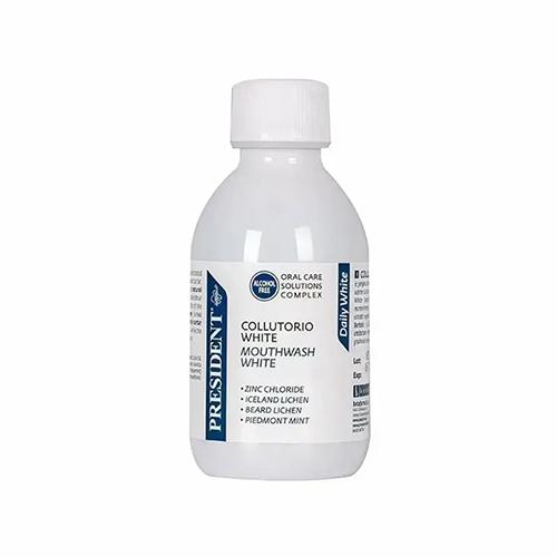 President Daily White Mouthwash to Whiten Teeth to Its Natural Color and Freshen Breath 200ml