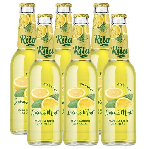 Rita Soft Drink Lemon and Mint Flavor 275ml 6Pcs
