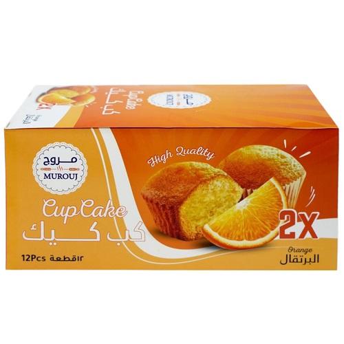 Murouj Cupcake Orange 60g 12Pcs