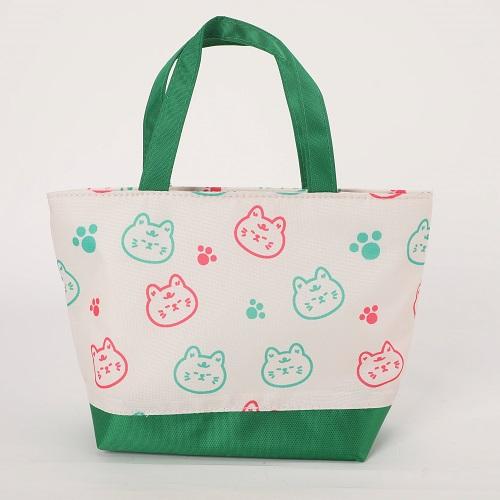 Lunch Bag White and Green