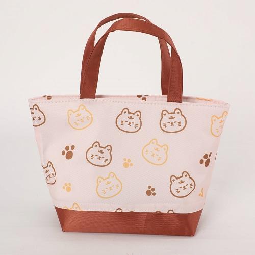Lunch Bag White and Brown