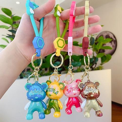 Lightning Bear Keychain