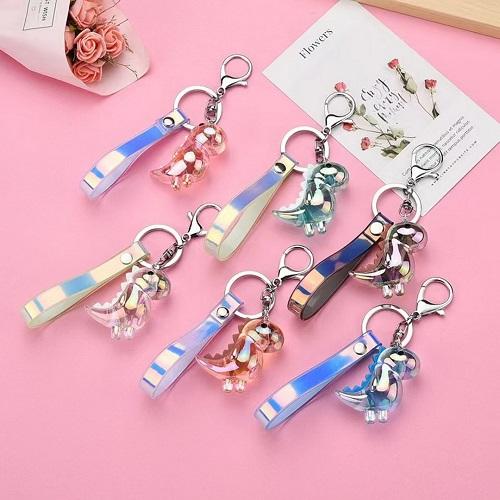 Dino Crystal Keychain