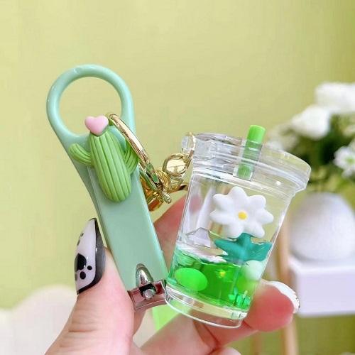 Nature Serenity Keychain Green