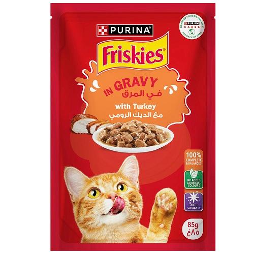 Friskies Cat Food with Turkey in Gravy 85g