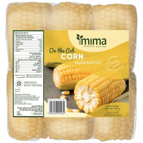 Mima Gardens Frozen Corn On The Cob 6 Mini Cobs 700g