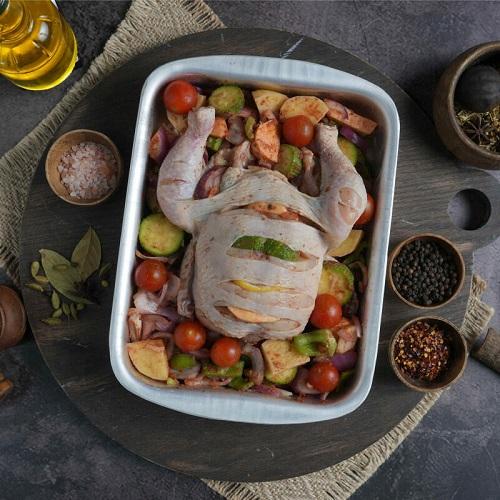 صينية دجاج بالاعشاب