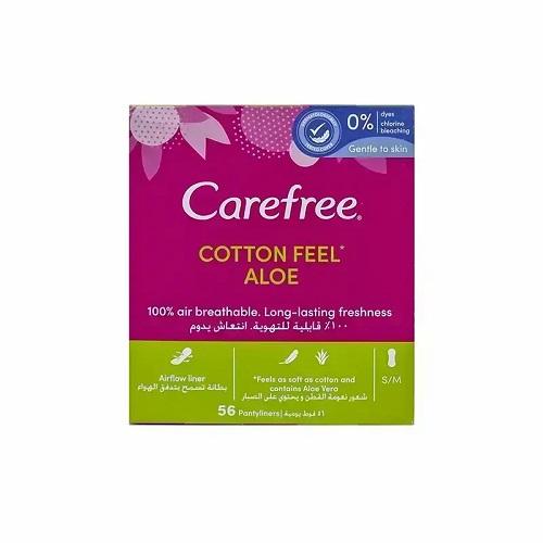 Carefree Cotton Soft Daily Liners with Aloe Vera 56Pcs