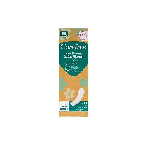 Carefree Cotton Daily Liners Long Fragrance Free 24Pcs