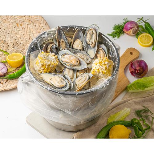 سطل محار مع صوص ابيض