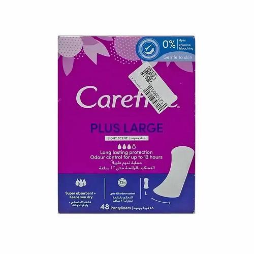 Carefree Plus Daily Panty Liners with Light Scent Large 48Pcs