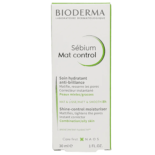 Bioderma Sebium Mat Control Cream to Remove Shine and Moisturize the Skin 30ml