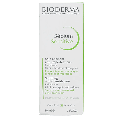 Bioderma Sebium Sensitive Cream for Sensitive Skin Care and Removal of Dark Spots 30ml