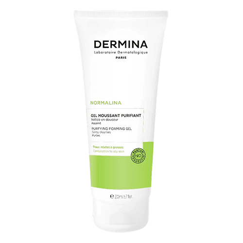 Dermina Purifying Foaming Gel to Cleanse and Purify the Skin and Reduce Oily Secretions 200ml