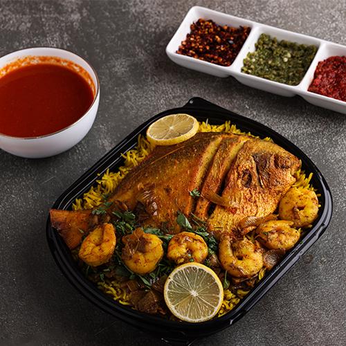 صينية مطبق زبيدي مع روبيان
