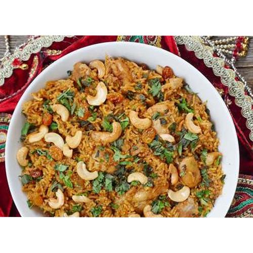 طبق دجاج برياني كاجو
