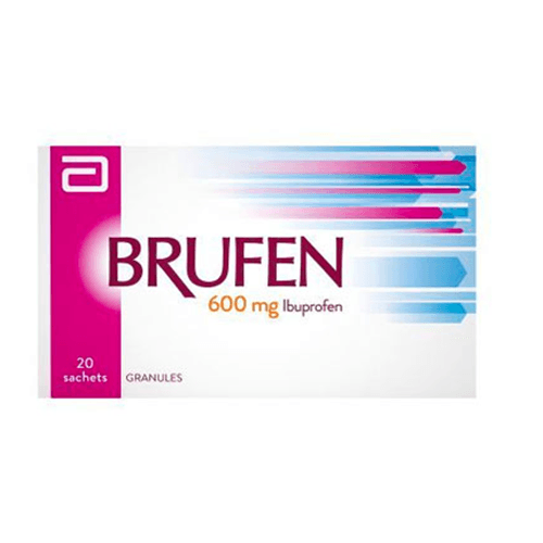 Brufen 600mg Ibuprofen Granules Pain Reliever and Anti Inflammatory 20Sachets