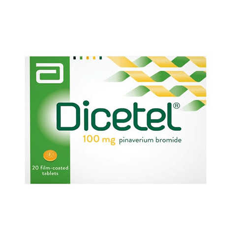 Dicetel 100mg Coated Tablets for Irritable Bowel and Muscle Spasm 20Tablets