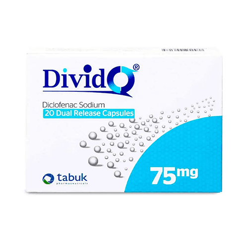 Divido 75mg Dual Release Capsules for Joint Health Muscle Spasm and Pain Relief 20Capsules 