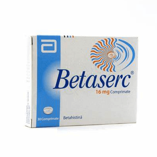 Betaserc 16mg for Inner Ear Disorders Including Dizziness 60Tablets