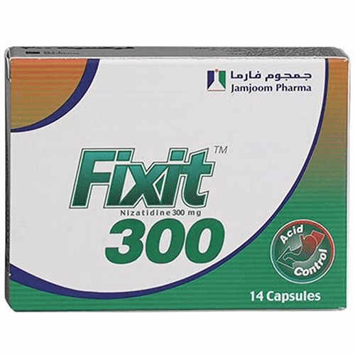 فيكسيت 300مجم لعلاج قرحة المعدة 14كبسولة