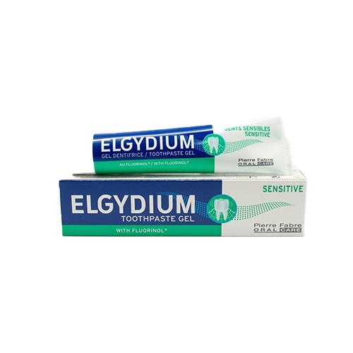 Elgydium Sensitive Toothpaste Gel with Fluorinol for Reduce Tooth Sensitivity and Anti Cavities 75ml