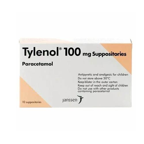 Tylenol Pain Killer 100mg 10Suppositories