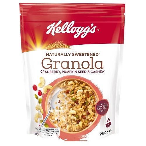 Kellogg's Granola with Cranberry Pumpkin Seed and Cashew 250g