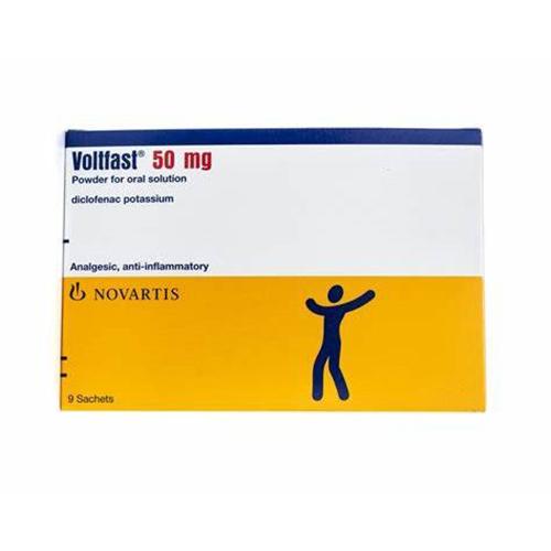 Voltfast Powder for Oral Solution 50mg Analgesic Anti Inflammatory 9Sachets