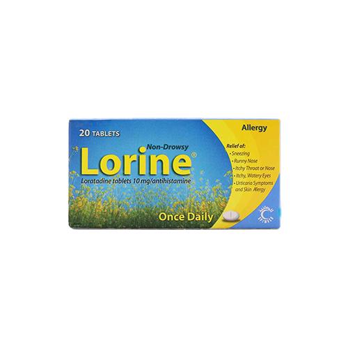 Lorine Antihistaminic 10mg 20Tablets