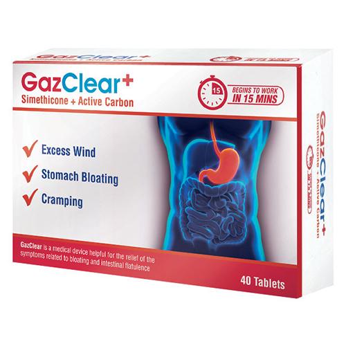Gaz Clear Plus Relief of Bloating and Intestinal Flatulence 40Tablets 