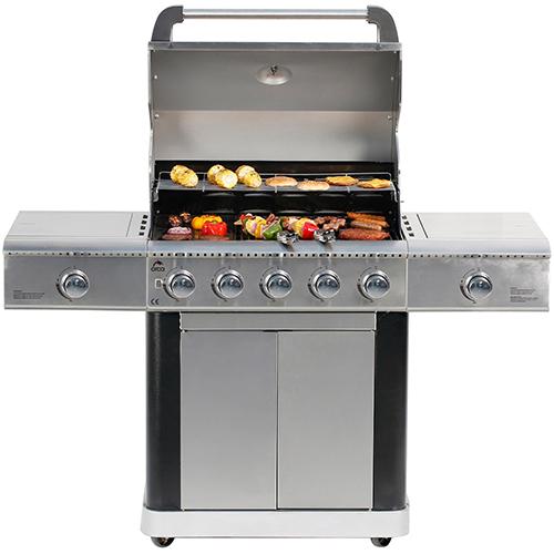 Orca Gas Grill 5Burners and 1Side Burner and 1nfrared Burner 151×62×119cm Model No.OR-5GG-511B