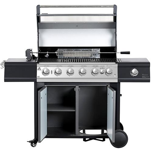 Orca Gas Grill 6Burners and 1Side Burner and 1Infrared Burner 170×59×125cm Model NO.OR-6GG-611B