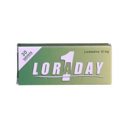 Loraday an Antihistamine Used to Treat Cold and Flu Symptoms 10mg 30Tablets 