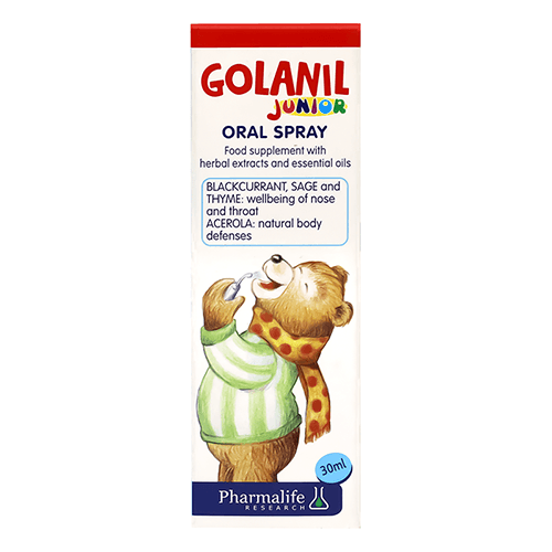 Golanil Junior Oral Spray to Treatment Throat Infections for Children 30ml