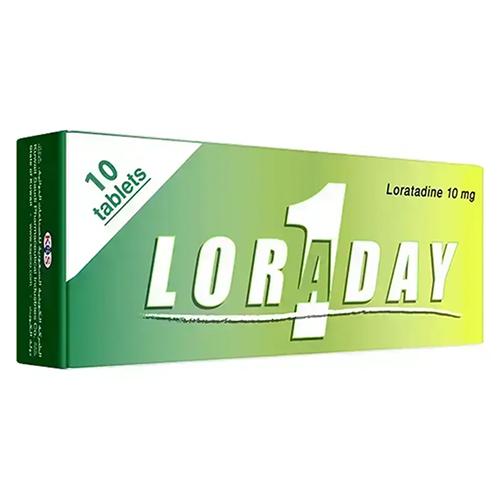 Loraday an Antihistamine Used to Treat Cold and Flu Symptoms 10mg 10Tablets