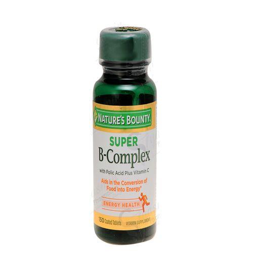 Nature Bounty Vitamin B Complex with Folic Acid and Vitamin C 125Tablets